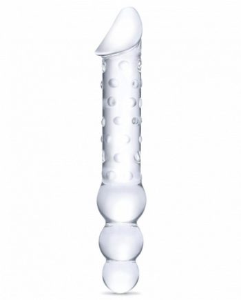 Glas Dildo with Anal Beads
